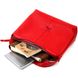 Вместительная женская сумка KARYA 20849 кожаная Красный 20849 фото 9