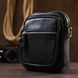 Компактная мужская сумка из натуральной кожи Vintage 20477 Черный 52437 фото 7