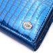 Стильний жіночий гаманець із лакованої шкіри з візитницею ST Leather 19404 Синій 19404 фото 4