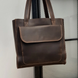 Стильная кожаная женская сумка шоппер SGE WSH 001 bordo коричневая WSH 001 brown фото 2