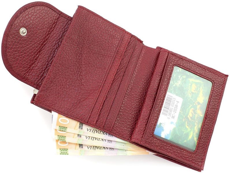 Червоний маленький гаманець жіночий Marco Coverna MC-2036-4 MC-2036-4 d.red фото