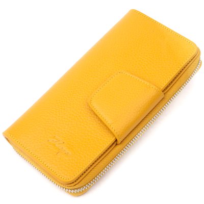 Вместительный женский кошелек из натуральной кожи KARYA 21150 Желтый 21150 фото