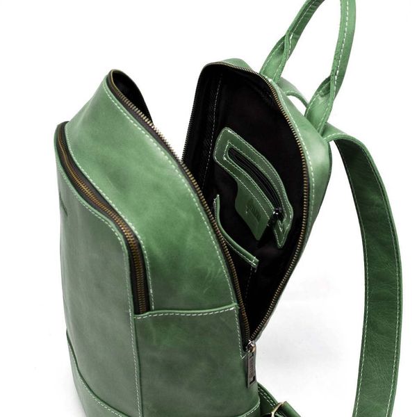 Женский кожаный зеленый рюкзак TARWA RE-2008-3md RE-2008-3md фото