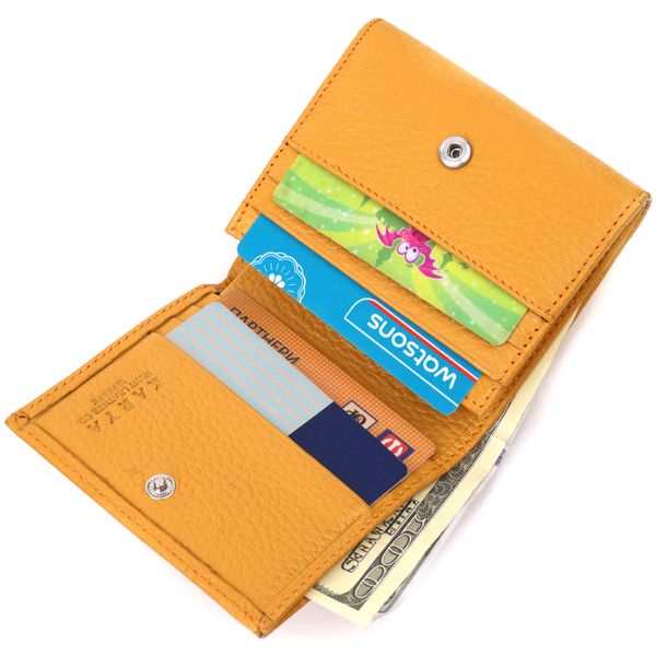 Яскравий жіночий гаманець з монетницею KARYA 21376 Жовтий 21376 фото