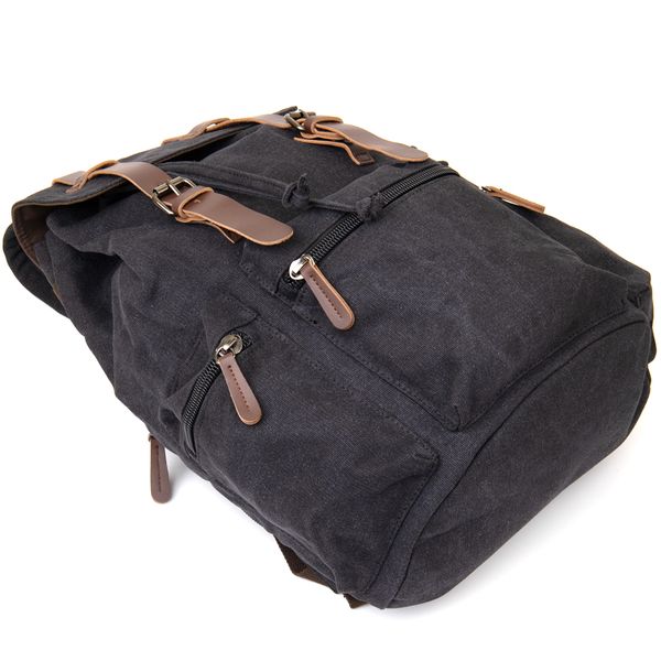 Рюкзак туристичний текстильний унісекс Vintage 20608 Чорний 20608 фото