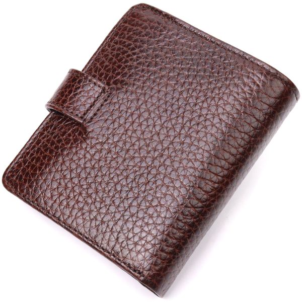 Компактний гаманець для чоловіків з натуральної шкіри KARYA 21326 Коричневий 21326 фото