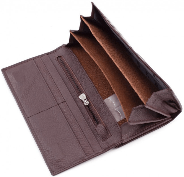 Темно-коричневий шкіряний гаманець Marco coverna MC-1412-8 MC-1412-8 фото