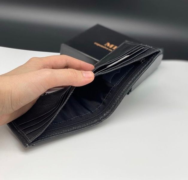 Чоловічий шкіряний гаманець з затиском для грошей MD Leather md23-555 md23-555 фото