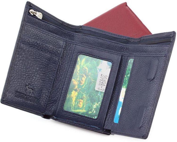 Синій жіночий шкіряний гаманець Marco Coverna 2049A-3 2049A-3 фото