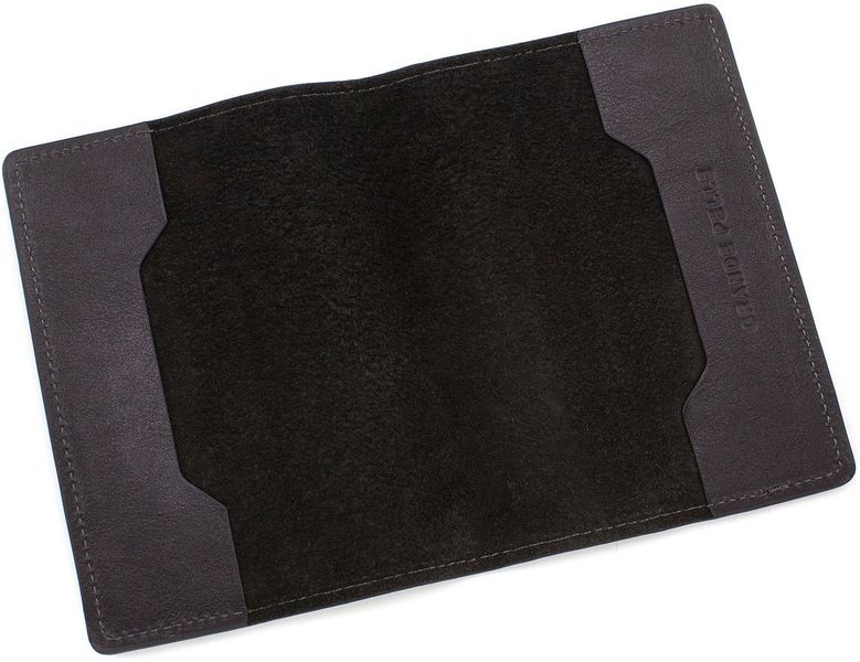 Чорна шкіряна обкладинка для паспорта Grande Pelle 252610 252610 фото