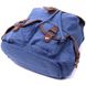 Надійний текстильний рюкзак, що закривається клапаном на магніт Vintage 22154 Синій 56790 фото 3