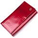 Яскравий жіночий гаманець із лакованої шкіри з візитницею ST Leather 19405 Червоний 19405 фото 1