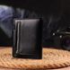 Зручний невеликий жіночий гаманець з натуральної шкіри CANPELLINI 21668 Чорний 21668 фото 8