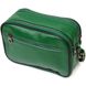 Жіноча прямокутна сумка крос-боді з натуральної шкіри 22113 Vintage Зелена 22113 фото 2