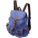 Надійний текстильний рюкзак, що закривається клапаном на магніт Vintage 22154 Синій 56790 фото 1