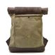 Ролл-ап рюкзак з кінської шкіри та канвас TARWA ROc-5191-3md ROc-5191-3md фото 2