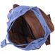 Надійний текстильний рюкзак, що закривається клапаном на магніт Vintage 22154 Синій 56790 фото 4