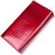 Яскравий жіночий гаманець із лакованої шкіри з візитницею ST Leather 19405 Червоний 19405 фото 2