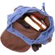 Надійний текстильний рюкзак, що закривається клапаном на магніт Vintage 22154 Синій 56790 фото 5