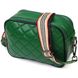Женская прямоугольная сумка кросс-боди из натуральной кожи 22113 Vintage Зеленая 22113 фото 1