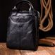 Багатофункціональна чоловіча сумка KARYA 20900 шкіряна Чорний 20900 фото 10