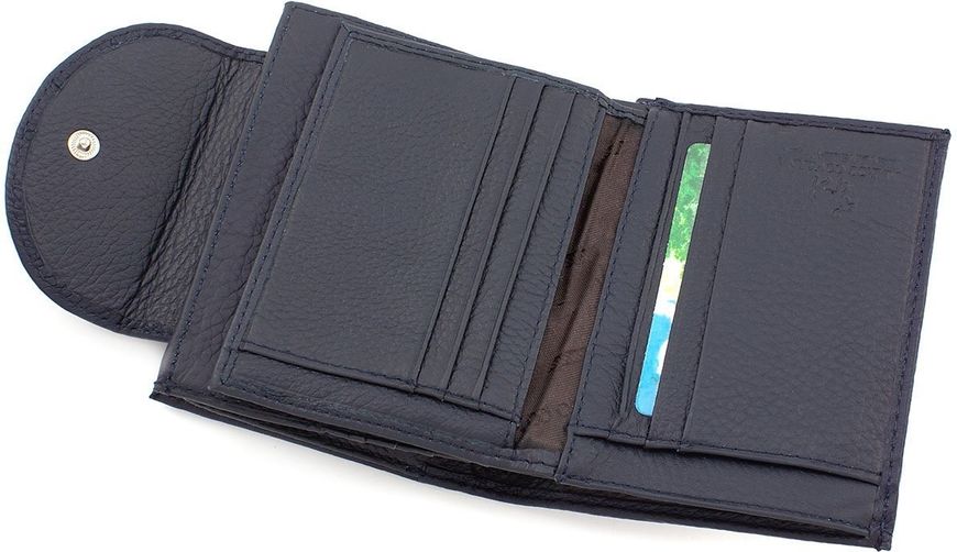 Темно-синій шкіряний гаманець невеликого розміру жіночий Marco Coverna MC-2036-5 blue MC-2036-5 blue фото