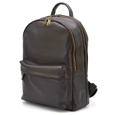 Кожаный мужской городской рюкзак TARWA GC-7273-3md коричневый GC-7273-3md фото