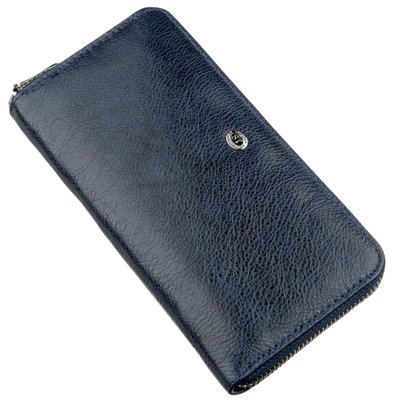 Вертикальный женский кошелек-клатч ST Leather 18864 Синий 18864 фото