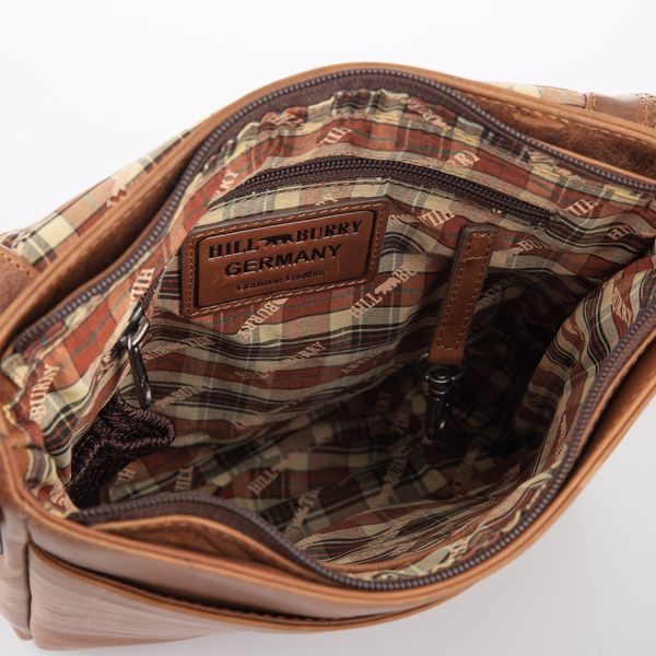Мужская кожаная сумка мессенджер HILL BURRY - 10096HB Brown VC3161/10096HBORANGE фото