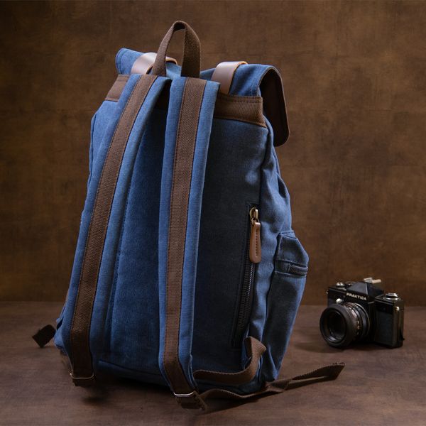 Рюкзак туристичний текстильний унісекс Vintage 20609 Синій 20609 фото