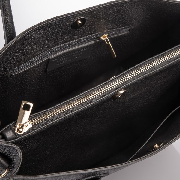 Чорна шкіряна сумочка жіноча Virginia Conti (Італія) VC02748 Black VC02748 Black фото