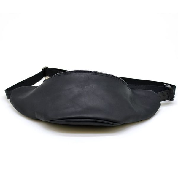 Шкіряна сумка на пояс з чорною крейзі хорс бренду TARWA RA-3036-3md RA-3036-3md фото