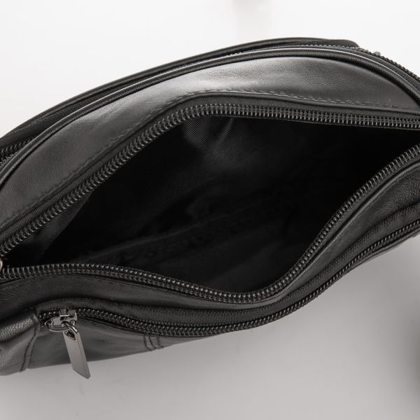 Мужская поясная кожаная черная сумка Buffalo Bags M8879A-s M8879A-s фото