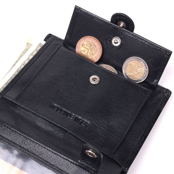 Вертикальный мужской бумажник из натуральной кожи ST Leather 19406 Черный 19406 фото