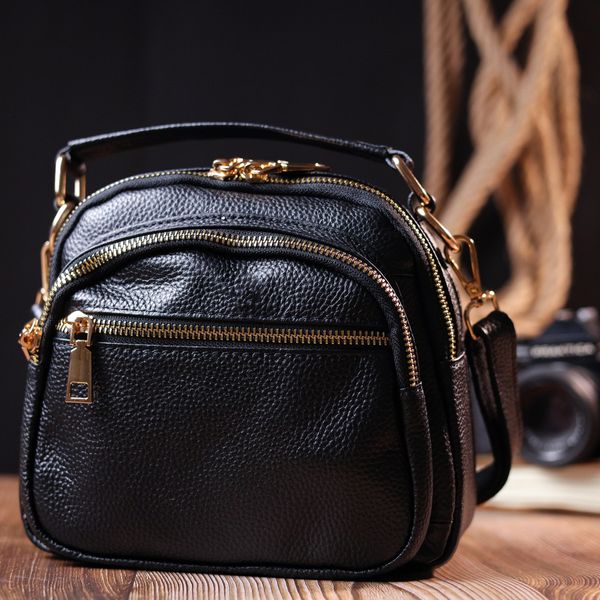 Стильна жіноча сумка Vintage 20688 Чорний 52788 фото