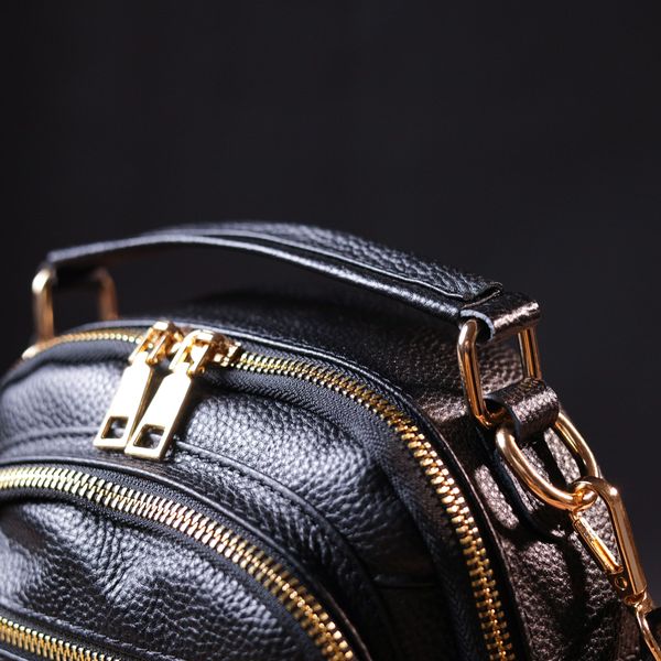 Стильная женская сумка Vintage 20688 Черная 52788 фото