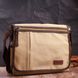 Практична сумка через плече для ноутбука 13" із щільного текстилю Vintage 22202 Пісочний 56835 фото 7