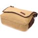 Практична сумка через плече для ноутбука 13" із щільного текстилю Vintage 22202 Пісочний 56835 фото 3