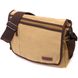 Практична сумка через плече для ноутбука 13" із щільного текстилю Vintage 22202 Пісочний 56835 фото 1