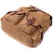 Чоловічий текстильний рюкзак, що закривається клапаном на магніт Vintage 22155 Коричневий 56791 фото 3