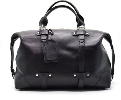 Кожаная черная дорожная сумка ТА-5764-4lx TARWA чорная ТА-5764-4lx фото