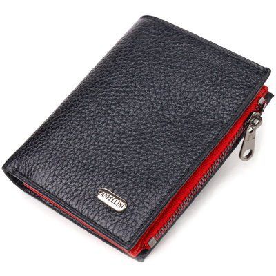 Вертикальний компактний жіночий гаманець з натуральної шкіри CANPELLINI 21670 Чорний 21670 фото