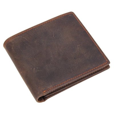 Бумажник горизонтальный в винтажной коже Vintage 14965 Коричневый 14965 фото