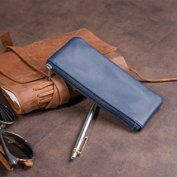 Ключница-кошелек с кармашком унисекс ST Leather 19349 Темно-синий 19349 фото
