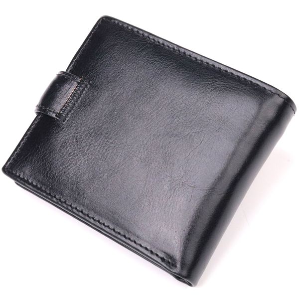 Класичний чоловічий гаманець із натуральної шкіри ST Leather 19407 Чорний 19407 фото