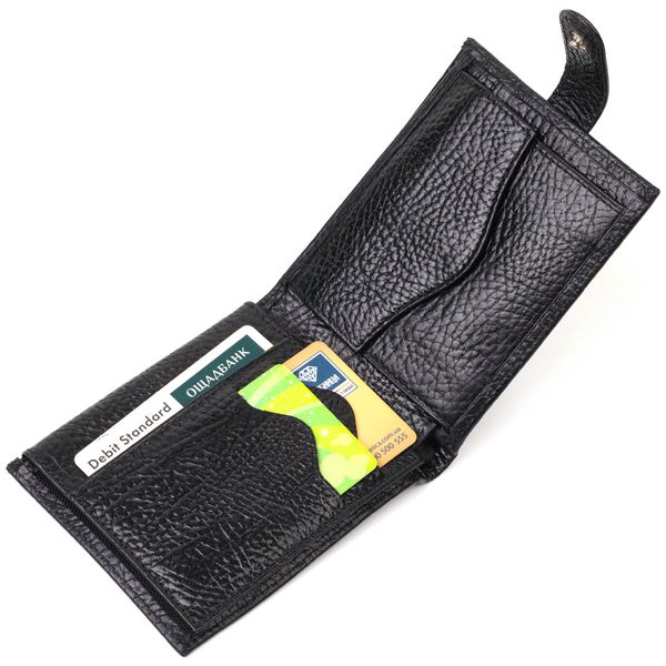 Стильний чоловічий гаманець горизонтального формату з натуральної шкіри Tony Bellucci 22015 Чорний 22015 фото