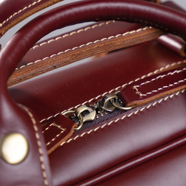Дорожная сумка-портфель Vintage 14776 Бордовая 39373 фото
