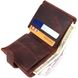 Компактный мужской бумажник из добротной винтажной кожи KARYA 21328 Коричневый 21328 фото 4