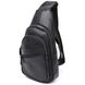 Стильна шкіряна чоловіча сумка через плече Vintage 20672 Чорний 20672 фото 1