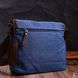 Чоловіча сумка через плече для ноутбука 13" із щільного текстилю Vintage 22203 Синій 56836 фото 8